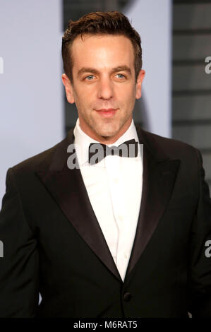 B. J. Novak participant à la 2018 Vanity Fair Oscar Party hosted by Radhika Jones à Wallis Annenberg Center for the Performing Arts le 4 mars 2018 à Beverly Hills, Californie. Banque D'Images