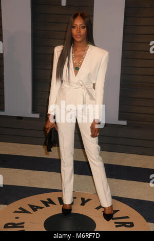 Los Angeles, CA - le 04 mars : Naomi Campbell assiste à la 2018 Vanity Fair Oscar Party hosted by Radhika Jones à Wallis Annenberg Center for the Performing Arts le 4 mars 2018 à Beverly Hills, Californie. People : Naomi Campbell Banque D'Images