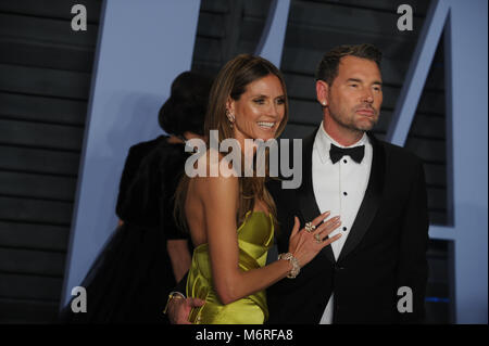 Los Angeles, CA - le 04 mars : Heidi Klum assiste à la 2018 Vanity Fair Oscar Party hosted by Radhika Jones à Wallis Annenberg Center for the Performing Arts le 4 mars 2018 à Beverly Hills, Californie. People : Heidi Klum Banque D'Images