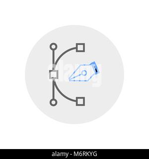 L'icône de l'outil Plume Vector Illustration de Vecteur