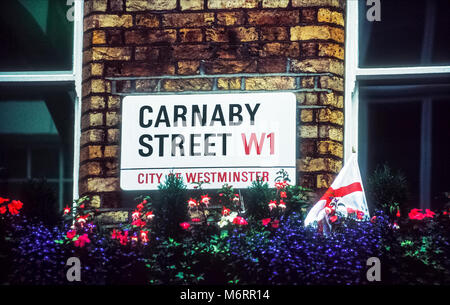 Carnaby Street sign in central London Banque D'Images