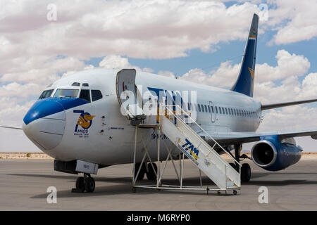 Boeing 737-200 / 737-2Q3 avec l'inscription FAB-113 de 737-2Q3 Transporte Aereo Militar de Bolivie Banque D'Images