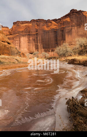 Laver à Chinle, glace Canyon de Chelly National Monument, Arizona Banque D'Images