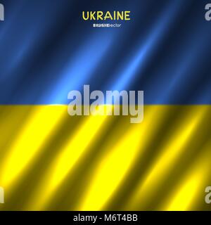 Drapeau national Ukraine contexte Illustration de Vecteur