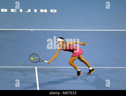 La Chine Peng Shuai participe au tournoi de tennis de l'Open de Chine à Beijing, octobre 2016 Banque D'Images