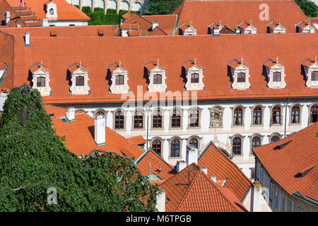 Détail de bâtiments à Prague, la capitale tchèque Banque D'Images