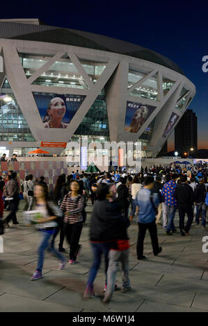 Cour de diamants (centre court) à l'Open de Chine à Beijing, octobre 2013 Banque D'Images