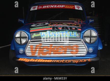 Mini 7 Racing au circuit de Rockingham Motor Speedway Mai 2015 Banque D'Images