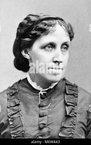 Louisa May Alcott (1832-1888), portrait du romancier américain de G K Warren, 1884 Banque D'Images