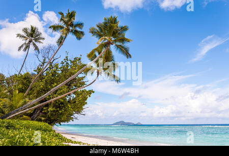 Plage tropicale merveilleuse sur l'île de Silhouette, Seychelles Banque D'Images