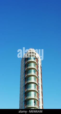 Détail d'un bâtiment moderne, Lisbonne, Portugal Banque D'Images