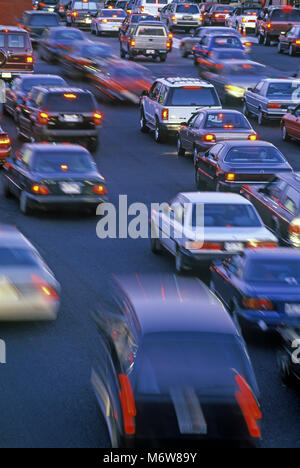 1997 PÉAGE TRAFIC HISTORIQUE PONT GEORGE WASHINGTON (©CASS GILBERT 1931) HUDSON MANHATTAN NEW YORK USA Banque D'Images