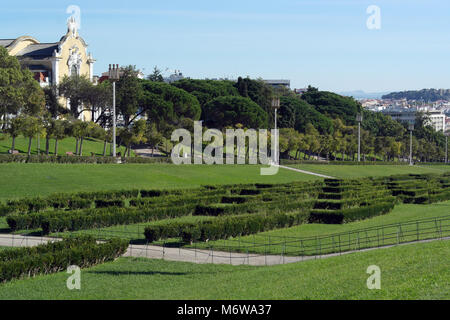 Parc Edouard VII, Lisbonne, Portugal Banque D'Images