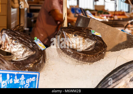 Marché aux poissons, Saint-Martin-de-Re, Nouvelle Aquitaine, France Banque D'Images