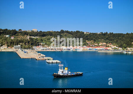 L'Europe, Grèce, Macédoine, port de Katakolon Banque D'Images