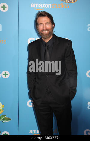 Los Angeles, Californie, USA. 6 mars, 2018. Sharlto Copley 03/06/2018 La première mondiale de 'gringo' qui s'est tenue à Los Angeles. Regal Cinemas Vivre à Los Angeles, CA Photo par Izumi Hasegawa / HollywoodNewsWire.co Crédit : Hollywood News Wire Inc./Alamy Live News Banque D'Images