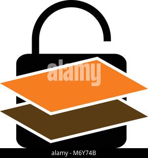 Le Document Protection Solutions Illustration de Vecteur