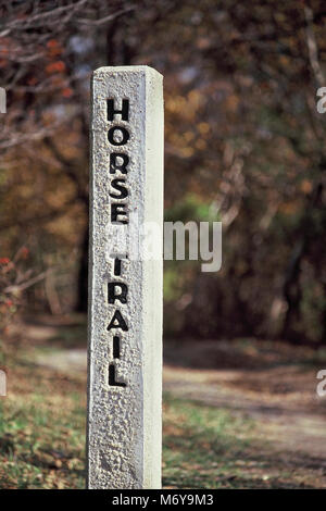 Horse Trail sign . Banque D'Images