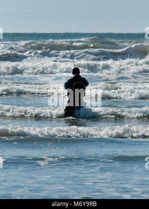 KIC Surf Pêche Perche Kalaloch Beach Olympic NP Washington . Banque D'Images