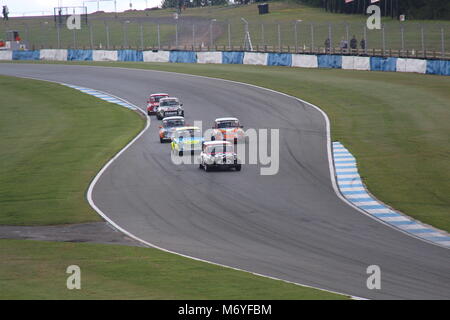 Mini Miglia course au circuit de Donington Park en juillet 2015 Banque D'Images