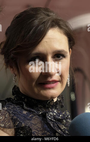 32e Goya Film Awards, qui a eu lieu à l'Auditorium Marriott Madrid à Madrid, Espagne. Avec : Emily Mortimer Où : Madrid, Communauté de Madrid, Espagne : 03 févr. 2018 Lorsque Crédit : Oscar Gonzalez/WENN.com Banque D'Images