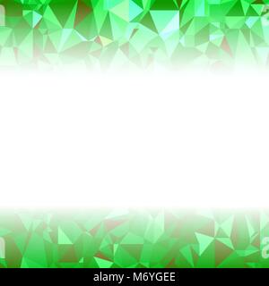 Arrière-plan polygonal vert. Froissés modèle triangulaire. Low Poly de texture. Abstract Mosaic Design moderne. Origami Illustration de Vecteur