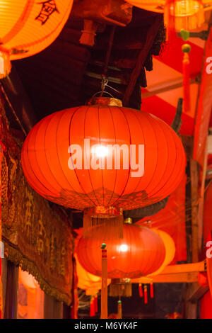 Nagasaki, Japon - 01 mars 2018 - Nouvel An chinois lantern Nagasaki Lantern Festival. Banque D'Images