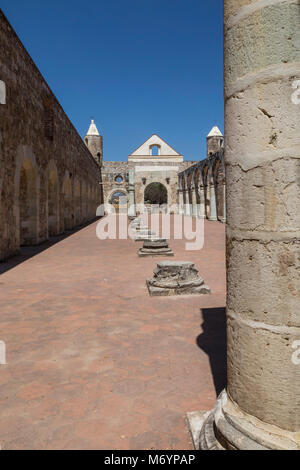 Cuilapam de Guerrero, Oaxaca, Mexique - Le monastère de Santiago ApÃ³stol, commencé en 1556 et jamais achevé. Banque D'Images