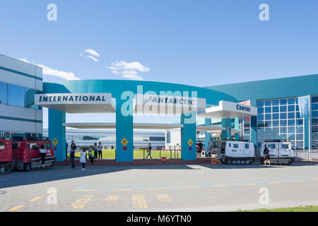 Centre international de l'Antarctique, Orchard Road, Harewood, Christchurch, Canterbury, Nouvelle-Zélande Banque D'Images