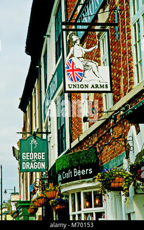 L'Union des armes et George and Dragon, on Tees Yarm Banque D'Images