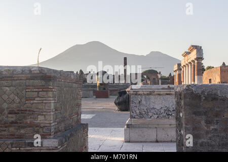 Site archéologique de Pompéi, en Italie Banque D'Images