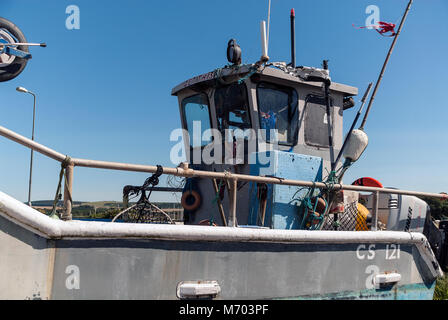 L'ancien chantier naval. Détail de l'image de texture et de couleur, la forme et la forme d'un vieux bateau. Banque D'Images