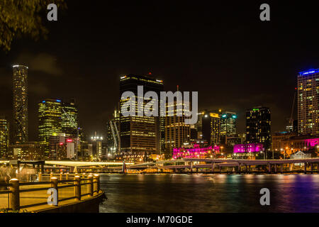 Photo de nuit de Brisbane Banque D'Images