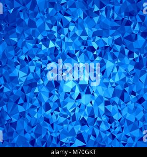 Arrière-plan polygonal bleu. Froissés modèle triangulaire. Low Poly de texture. Abstract Mosaic Design moderne. Origami Illustration de Vecteur