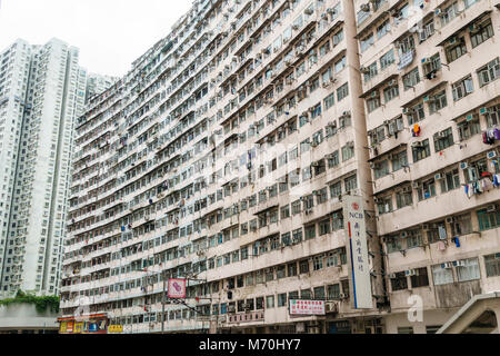 Grand Appartement dans complexe Quarry Bay, Hong Kong Island, Hong Kong Banque D'Images