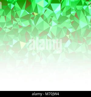 Arrière-plan polygonal vert. Froissés modèle triangulaire. Low Poly de texture. Abstract Mosaic Design moderne. Origami Illustration de Vecteur