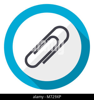 Design plat bleu trombone icône web Banque D'Images