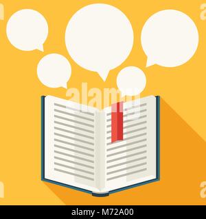 Arrière-plan de l'éducation avec des livres en télévision style design Illustration de Vecteur
