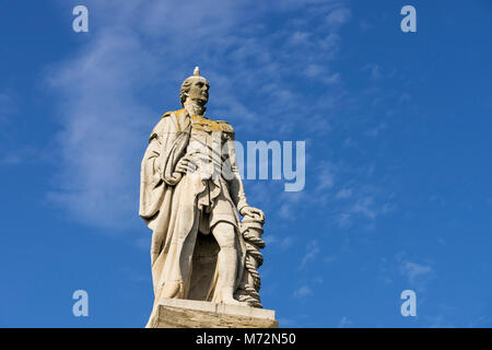 Monument à l'Amiral Lord Collingwood qui ont servi dans la Marine royale avec Nelson et se déroule sur le "Royal Sovereign" pendant la bataille de Trafalgar. Banque D'Images