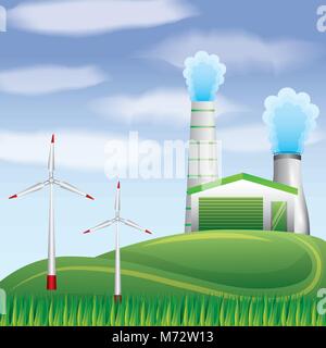 L'écologie d'autres biocarburants Illustration de Vecteur