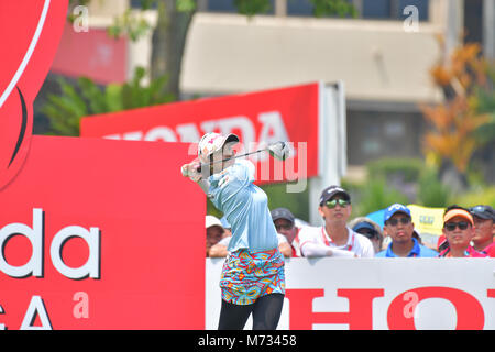 Pornanong Phatlum de Thaïlande En Thaïlande 2018 LPGA Honda au Siam Country Club, Old Course le 24 février 2018 à Pattaya Chonburi, Thaïlande. Banque D'Images