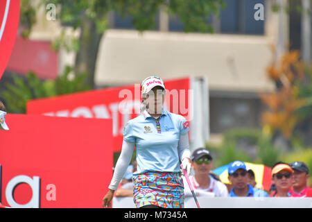 Pornanong Phatlum de Thaïlande En Thaïlande 2018 LPGA Honda au Siam Country Club, Old Course le 24 février 2018 à Pattaya Chonburi, Thaïlande. Banque D'Images