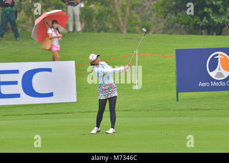 Pornanong Phatlum de Thaïlande En Thaïlande 2018 LPGA Honda au Siam Country Club, Old Course le 24 février 2018 à Pattaya Chonburi, Thaïlande. Banque D'Images