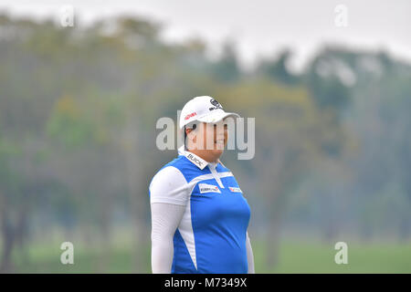 Shanshan Feng de Chine dans Honda LPGA Thailand 2018 au Siam Country Club, Old Course le 24 février 2018 à Pattaya Chonburi, Thaïlande. Banque D'Images