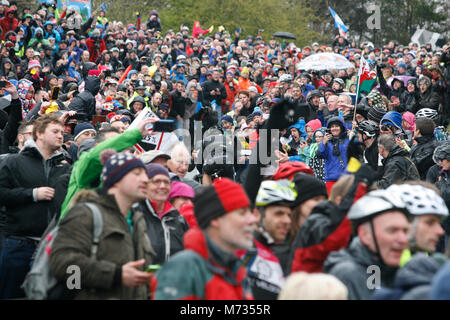 Tour de Yorkshire 2016 Cote de Sutton Bank. Banque D'Images