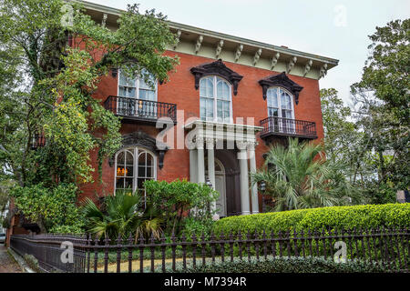 La maison-musée de Mercer Williams à Savannah, Géorgie Banque D'Images