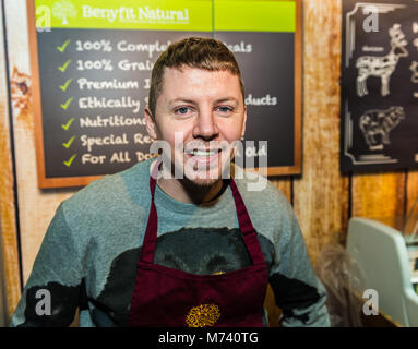 Birmingham, UK. 8Th Mar, 2018.Le professeur Green faisant un photocall sur le Benyfit à ce peuplement naturel ans Crufts Dog Show à NEC Birmingham. Crédit : charlie bryan/Alamy Live News Banque D'Images