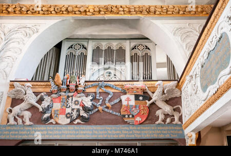 Burg Greifenstein, Barockkirche, Hesse, Germany, Europe Banque D'Images