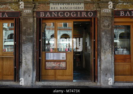 Bancogiro (restaurant/pré-bank), Venise Banque D'Images