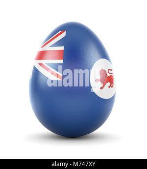 Rendu réaliste de haute qualité brillant un œuf avec le drapeau de Tasmanie.(série) Banque D'Images